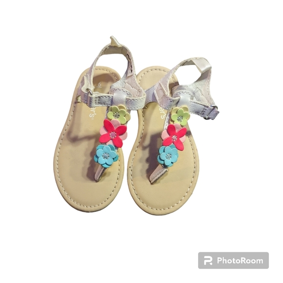 Carter's Toddler Colorful Floral Sandals. Size 6. - Picture 6 of 6